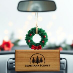 Christmas Wreath Car Air Freshener