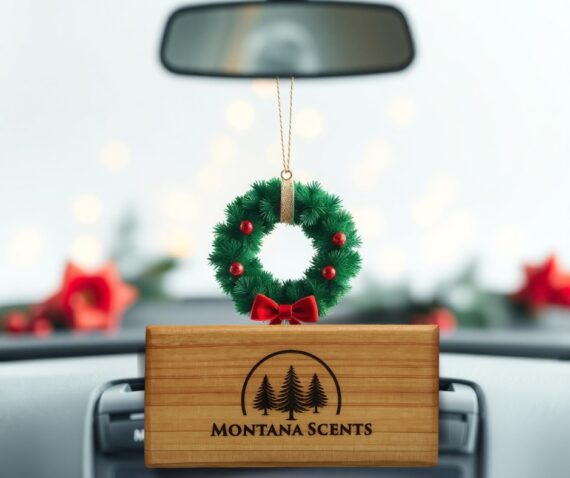 Christmas Wreath Car Air Freshener